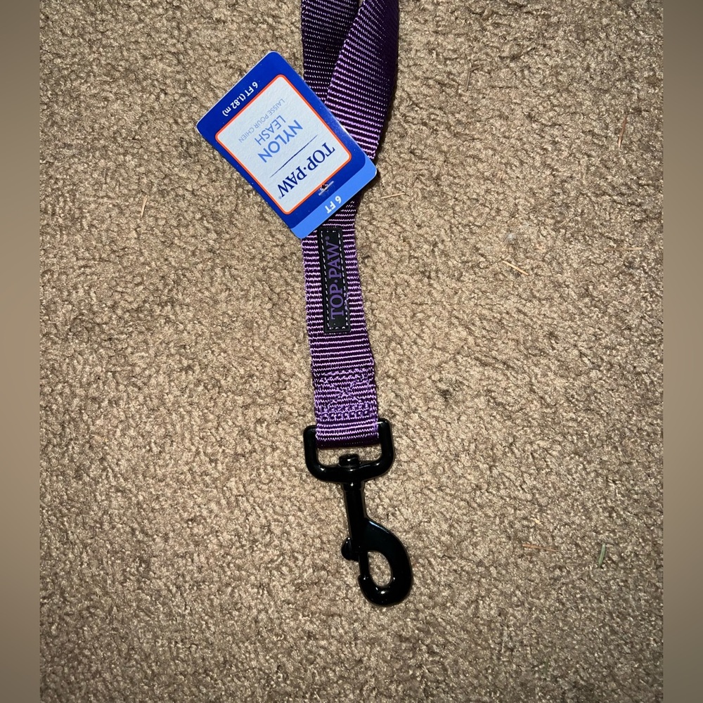 NEW Top Paw Purple Nylon Leash